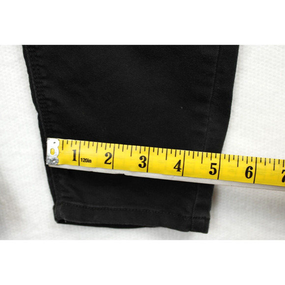 Hippie Laundry Ankle Skinny Pants Front Faux Zip Women 29 Mid Rise Black - Picture 6 of 12